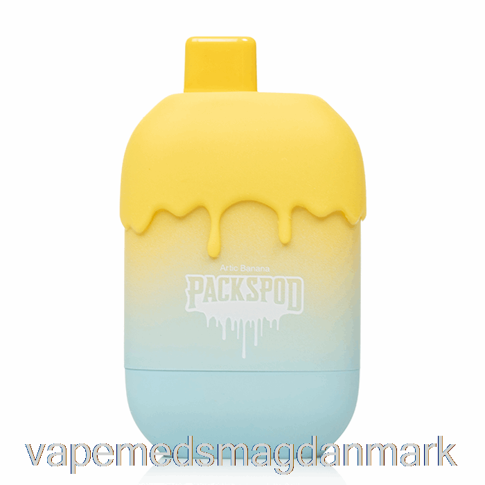 Vape Juice Packwood Packspod 5000 Engangs Banan Flambe (arktisk Banan)